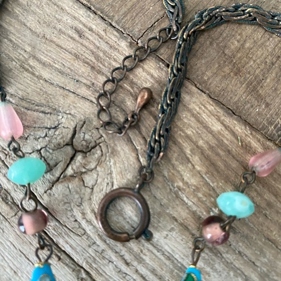 Handmade designer stone necklace - artisan from Montreal - Picture 8 of 9